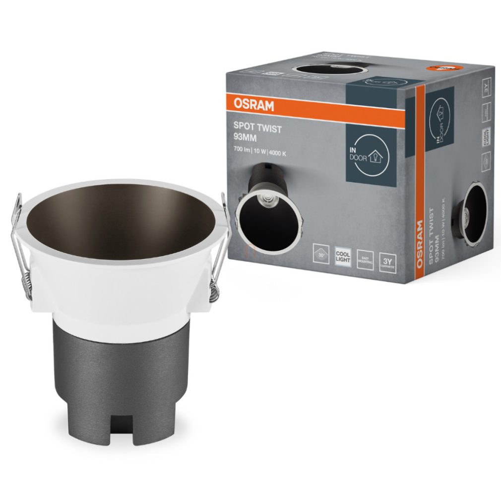 Osram LED radiator, 9,3 cm, alb-negru (alb rece)