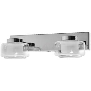   Lampa LED ajustabilă pentru baie Osram Orbis Flame, cu 2 socluri, în culoarea crom