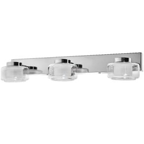   Lampa LED reglabilă pentru baie Osram Orbis Flame, cu 3 socluri, în culoarea crom