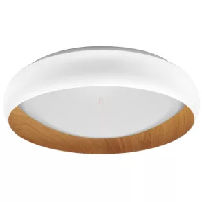   Lampa LED de tavan Osram Orbis Livia, efect lemn - culoare albă, 43 cm