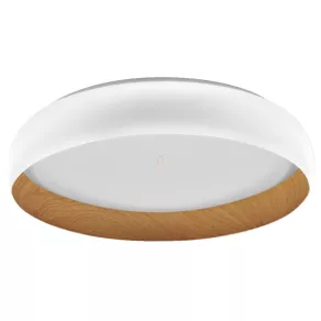   Lampa LED de tavan Osram Orbis Livia, efect lemn - culoare albă, 52 cm