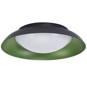  Osram Orbis Plate mennyezeti LED lámpa, fekete-zöld színben, 31 cm
