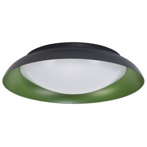   Lampă LED de tavan Osram Orbis Plate, negru și verde, 43 cm