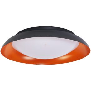   Osram Orbis Plate mennyezeti LED lámpa fekete-narancssárga színben, 43 cm