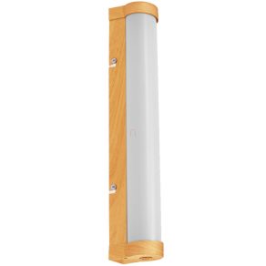   Lampă LED ajustabilă pentru baie Osram Orbis Tube, 40 cm, efect de lemn opal
