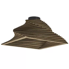   Lampă de tavan din carton, în formă de spirală – Osram Decor Cardboard Square, cu 1 soclu E27, 220–240 V