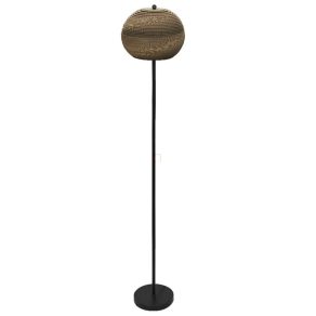   Lampă de podea din carton, 160 cm - Osram Decor Cardboard Ball, cu soclu 1xE27, cablu de 1,8 metri, 220-240 V