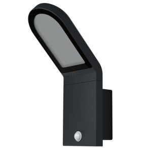   Lampă LED Osram pentru exterior, cu senzor de mișcare, alb cald, 12 W, gri (Endura Style Wall)