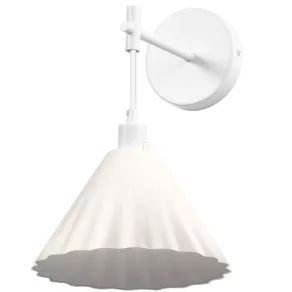   Aplică de perete, abajur cu efect de volane – Osram Decor Pulp, cu 1 soclu E14, 220–240 V