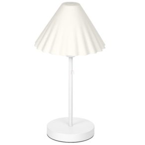   Lampă de masă cu abajur cu volane, 41,5 cm - Osram Decor Pulp, 1xE14 soclu, cablu de 2,65 metri, 220-240 V