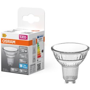   Osram GU10 LED 3,1 W, 350 lm, 6500 K, lumină naturală, sticlă transparentă - înlocuiește becul de 30 W - Star Spot PAR16