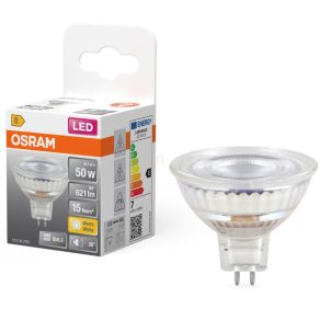   Osram GU5.3 LED 6,1 W, 621 lm, 2700 K, alb cald, sticlă transparentă - înlocuiește becul de 50 W - Star Spot MR16