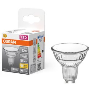   Osram GU10 LED 3,1 W, 350 lm, 2700 K, alb cald, sticlă transparentă - înlocuiește becul de 30 W - Star Spot PAR16