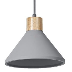   Lampă suspendată din beton, 22 cm - Osram Decor Concrete Wood, cu soclu 1xE27, 220-240 V