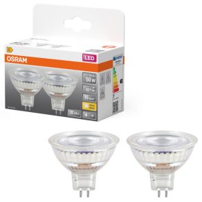   Osram GU5.3 LED 6,1 W, 621 lm, 2700 K, alb cald, sticlă transparentă - înlocuiește becul de 50 W, 2 bucăți, 2 bucăți - Star Spot MR16