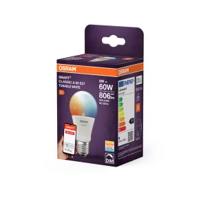   Osram Smart+ ZigBee E27 LED, 9 W, 806 lm, 2700-6500 K, cu intensitate reglabilă