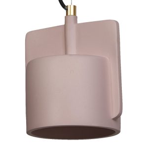 Lampă suspendată din beton Osram Decor Mold, roz