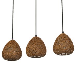   Lampa suspendată naturală Osram Decor Paper Drop cu 3 socluri