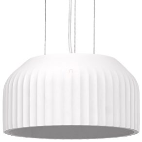   Lampa suspendată Osram Decor Plaster Routes cu abajur din ipsos nervurat, 3 socluri