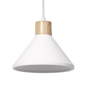   Lampă suspendată din ipsos, 22 cm - Osram Decor Plaster Wood, cu soclu 1xE27, 220-240 V