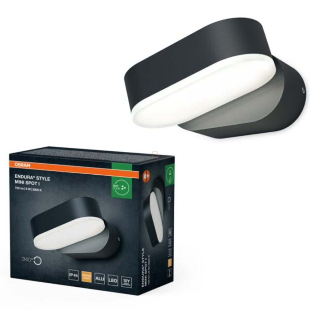 Lampă LED Osram pentru exterior, alb cald, 8 W (Endura Style Mini)