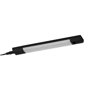   Lampă LED reglabilă pentru iluminarea tejghelei, cu întrerupător cu senzor, 35 cm, negru - Osram Linear Angle Frameless Sensor, 3000-4000-6500 K, 320 lm, temperatură de culoare și intensitate luminoasă reglabile, 5 W, 220-240 V, cu cablu de 1,5 metri