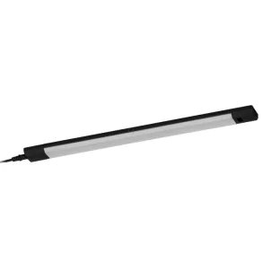   Lampă LED cu telecomandă pentru iluminarea pupitrului, cu senzor, 50 cm, negru - Osram Linear Edge, 3000 K+ RGB, 460 lm, culoare și intensitate luminoasă reglabile, 8 W, cu cablu de 1,5 m, 220-240 V