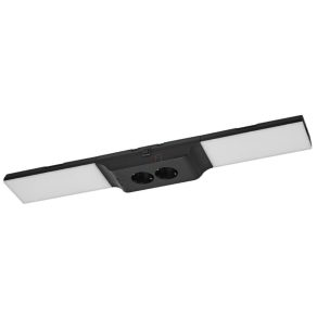   Lumină LED reglabilă pentru tejghea, 54,8 cm, negru - Osram Kit fără ramă pentru priză sub dulap, 3000 K, 500 lm, 10 W, cu cablu de 1,5 metri, 220-240 V
