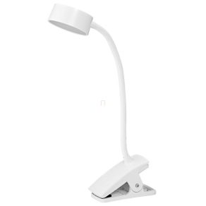  Lampă LED reglabilă pentru birou, cu clemă, 30,5 cm - Osram Office Line Desk Cylinder Clip, 3000-6500 K, 328 lm, temperatură de culoare reglabilă, 4,8 W, cablu de 1 metru, 220-240 V