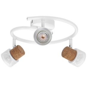   Spot Osram din plută cu 3 socluri, spirală albă (Decor Spot Cork)