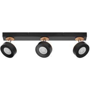   Spot LED Osram Decor Spot Pluto în culori negru și natural, cu 3 brațe