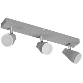 Spot Osram cu sursă de lumină, trei brațe, gri (Pearl)