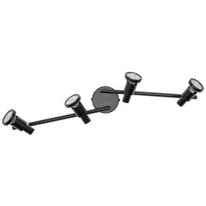   Lampa spot Osram LED GU10 cu sursă de lumină LED, culoare neagră, 4 socluri