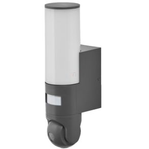   Lampă LED inteligentă Osram Smart+ WIFI cu cameră video și senzor de mișcare, alb cald, 16 W (control cameră video montată pe perete)