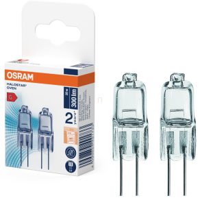   Bec Osram G4 pentru cuptor 20 W, 300 lm, 2900 K, alb cald, sticlă, 2 bucăți - Cuptor 64428