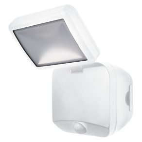   Spot LED Osram pentru exterior cu senzor de lumină și mișcare, alb rece, alimentat cu baterii