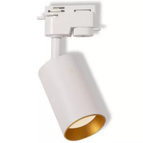   Osram Spot 1-phase tracking system Eternal GU10 – Spot cu sistem de șine, de culoare alb-auriu, cu cap rotativ, pentru becuri GU10 de 6 W