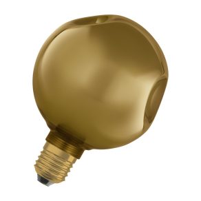   Osram Decor E27 LED sursă de lumină de design, lumină albă caldă, 300 lm, 3,5 W, sticlă concavă colorată, auriu