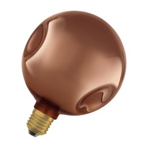   Osram Decor E27 LED sursă de lumină de design, lumină albă caldă, 300 lm, 3,5 W, sticlă concavă colorată, roz