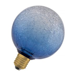   Osram Decor E27 LED sursă de lumină de design, lumină albă caldă, 300 lm, 3,5 W, sticlă colorată mată, albastră