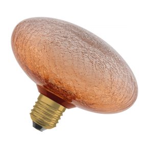   Osram Decor E27 Sursă de lumină LED de design, lumină albă caldă, 300 lm, 3,5 W, sticlă colorată mată, portocaliu