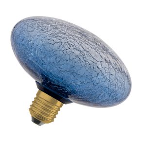   Osram Decor E27 LED sursă de lumină de design, lumină albă caldă, 300 lm, 3,5 W, sticlă colorată mată, albastră