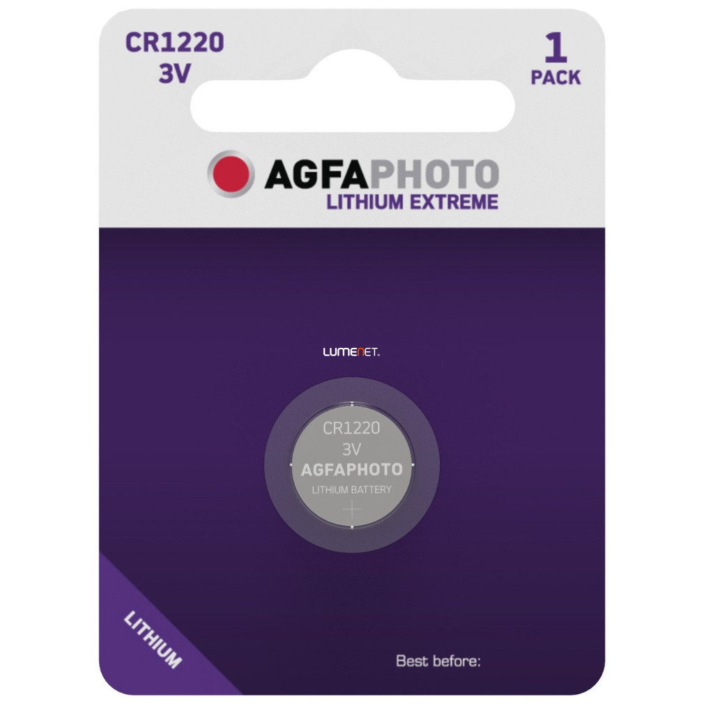 Baterie CR1220 litiu 1 buc./blister (AgfaPhoto)