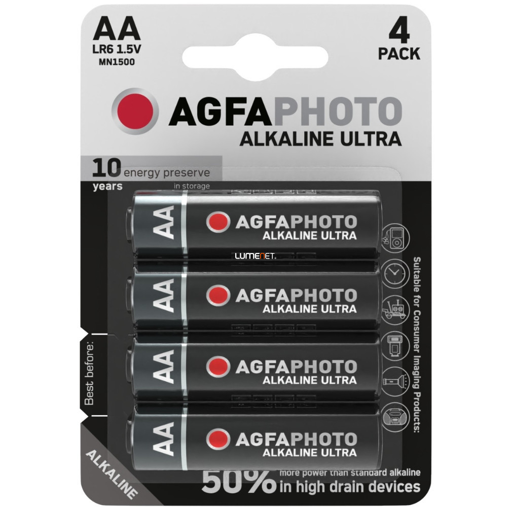 Pixie AA ultra alcaline 4 bucăți/blister (AgfaPhoto)