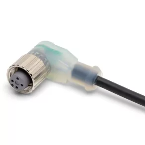   Cablu de conectare OMRON XS2F-M12PVC4A10MPLED, conector cot M12 + LED, 10 m, PVC