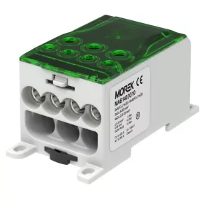   Bloc de distribuție Morek OJL 400A verde 1xAF/Cu95-240 - 4xCu35/3xCu50 MAB1403G10