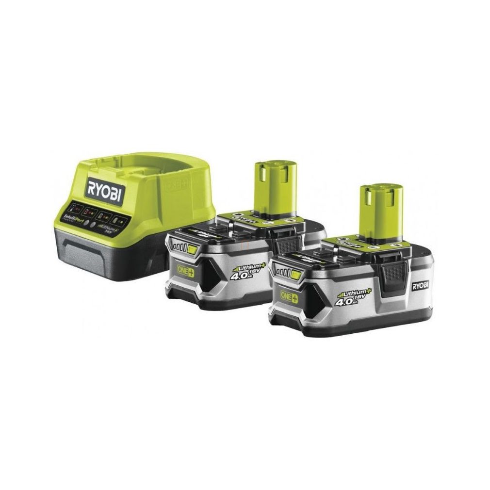 Ryobi 18 V încărcător + 2x4,0Ah baterie Li-ion RC18120-240 – În limita stocului disponibil!!!