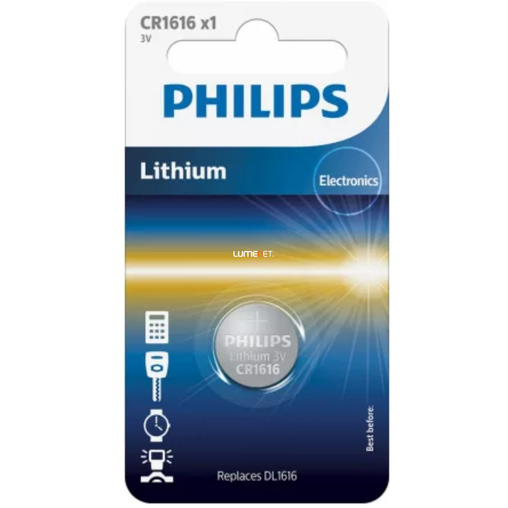 Celulă buton Philips CR1616/00B Litiu 3V