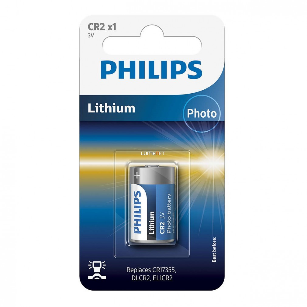 Baterie foto Philips Lithium CR2/01B CR17355