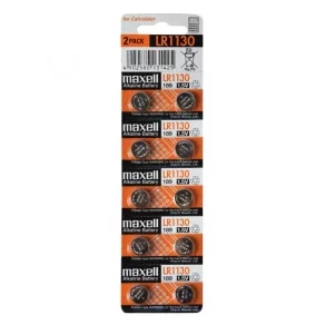 Baterie tip pastilă de 1,5 V LR1130, alcalină Maxell